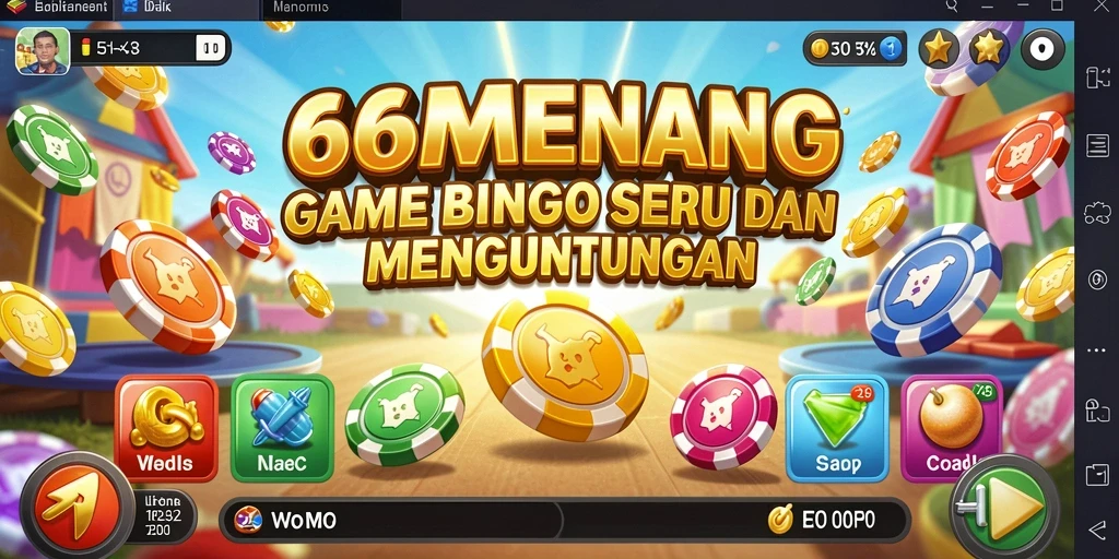 Tampilan menawan dari gameplay Bingo di 66MENANG.