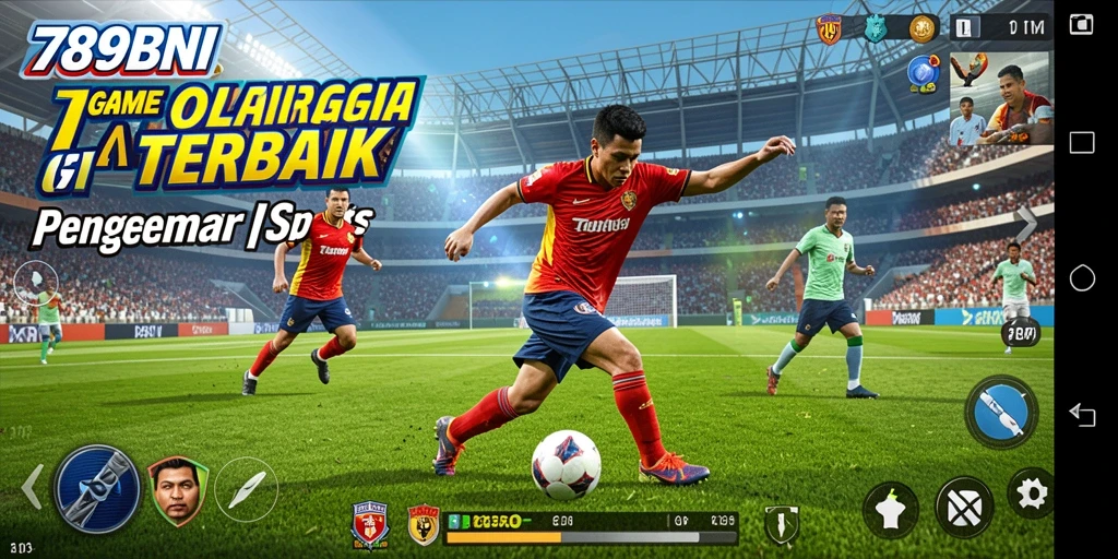 Tampilan gameplay mendebarkan dalam aplikasi 789BNI yang menampilkan berbagai olahraga.