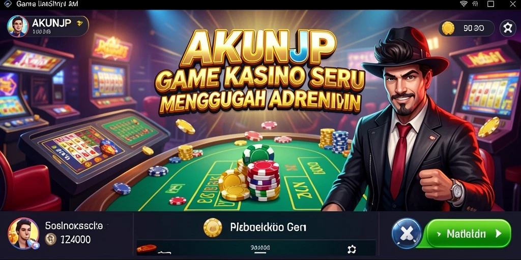 Screenshot menampilkan gameplay mendebarkan dari AKUNJP.