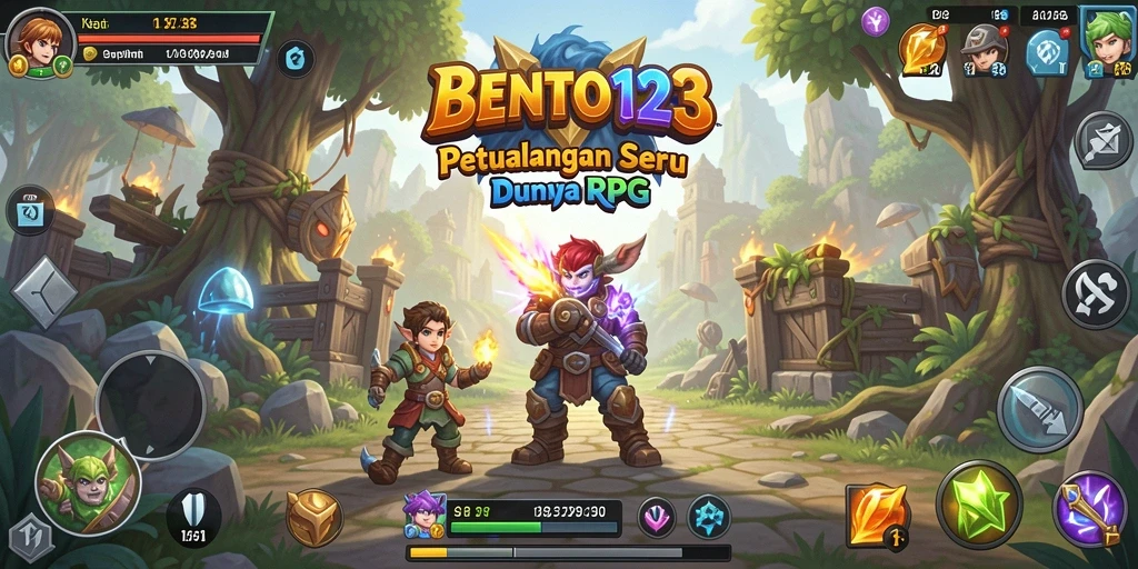 Tampilan gameplay seru dan dunia fantastis di BENTO123.