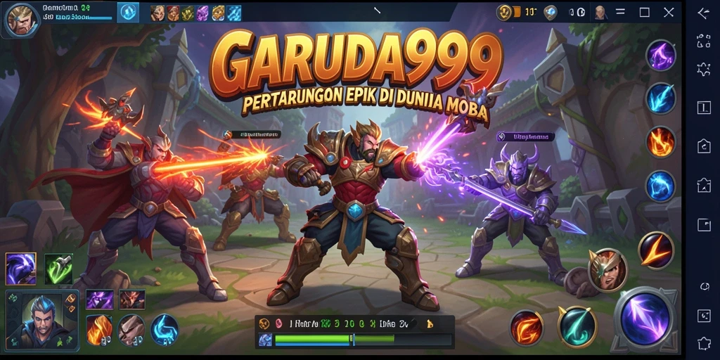 Tampilan gameplay seru dan mendebarkan dari GARUDA999.