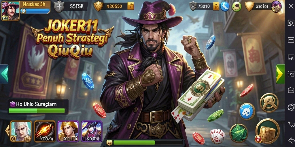 Tampilan gameplay seru dalam JOKER11 QiuQiu.