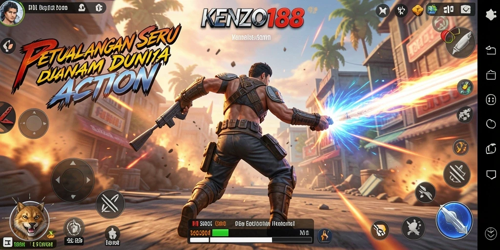 Tampilan gameplay seru dan mendebarkan di KENZO188.