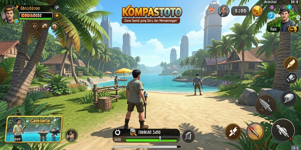 Tangkapan layar gameplay menampilkan keseruan dalam KOMPASTOTO.