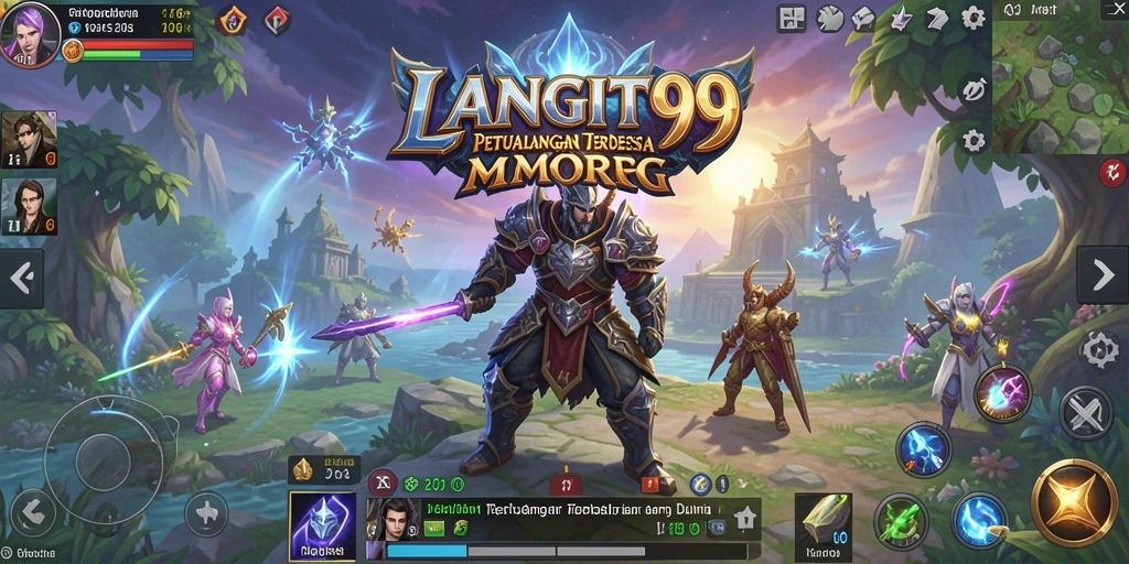 Tampilan seru gameplay MMORPG LANGIT99 dengan petualangan mendebarkan.