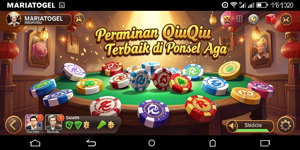 Tampilan gameplay seru dalam aplikasi MARIATOGEL QiuQiu.