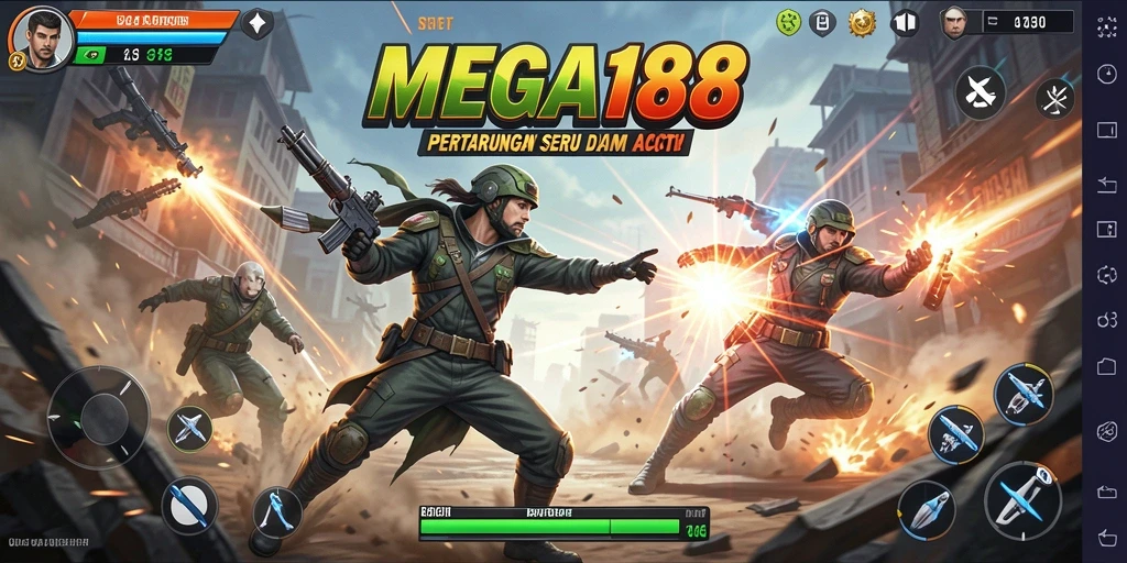 Tampilan aksi seru dalam gameplay MEGA188 yang mengagumkan.