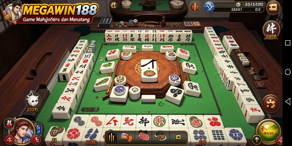Tampilan gameplay MEGAWIN188 yang menarik dan menawan dengan Mahjong.