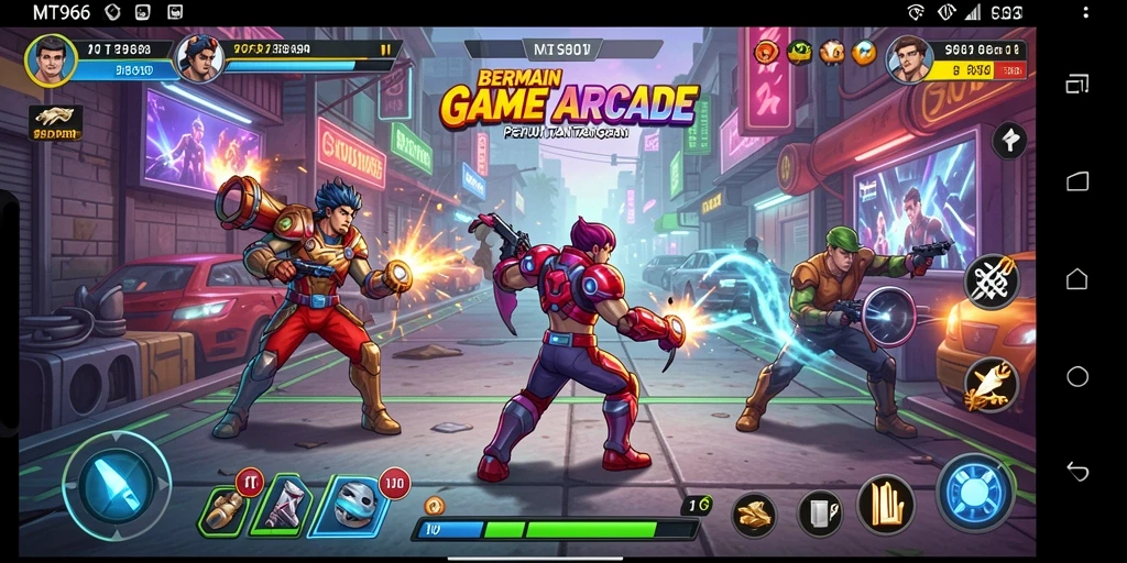 Screenshot gameplay MT966 menampilkan aksi cepat dan grafis yang memikat.