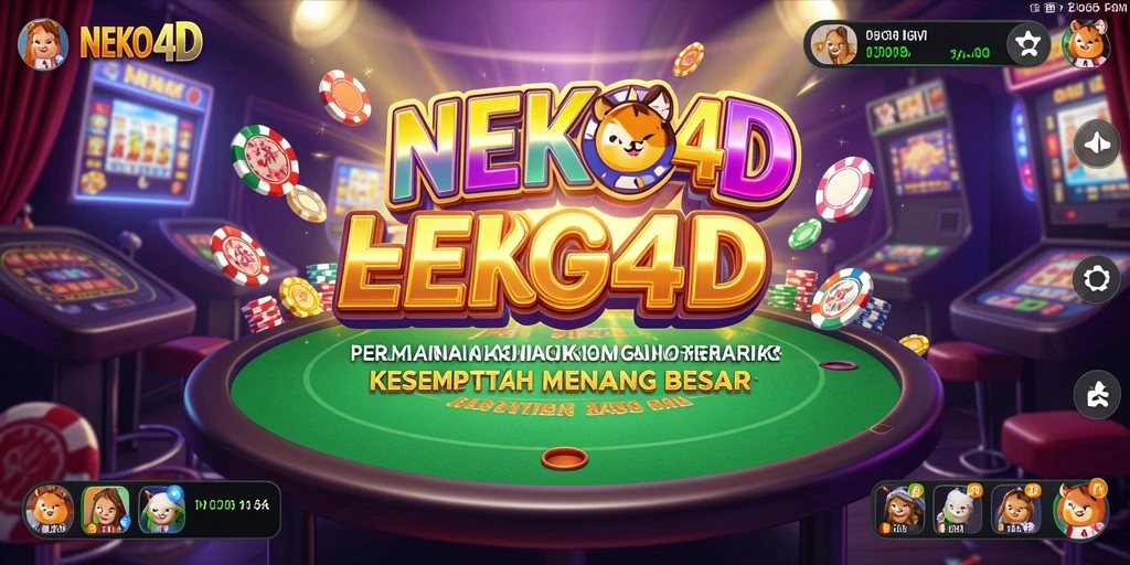 Screenshot gameplay NEKO4D dengan grafis menakjubkan dan suasana kasino yang nyata.