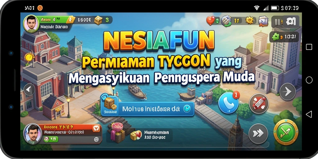 Screenshot utama NESIAFUN menampilkan gameplay Tycoon yang mendebarkan.
