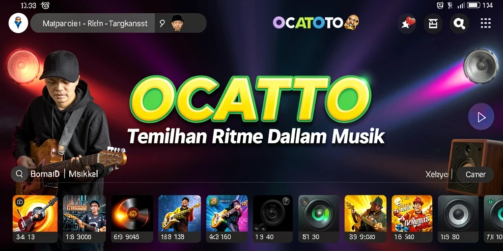Screenshot utama OCATOTO menampilkan gameplay interaktif yang mencengangkan.