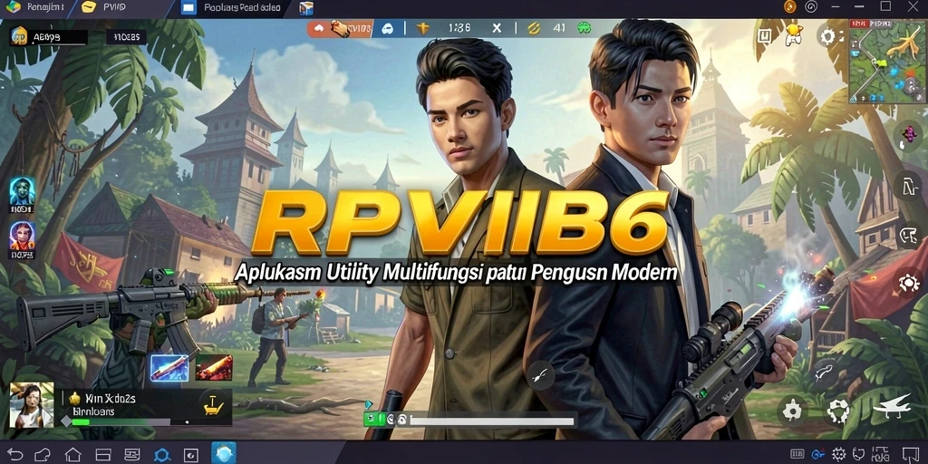 Tampilan antarmuka utama RPVIP6 menunjukkan fitur Utility yang canggih.