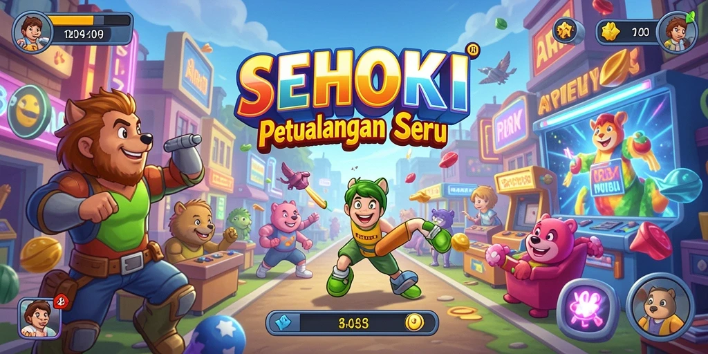 Tampilan permainan SEHOKI yang menampilkan aksi seru dan grafik yang menarik.