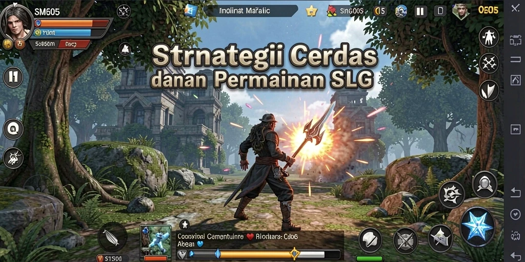 Tampilan gameplay SM605 dengan elemen strategi yang menarik.
