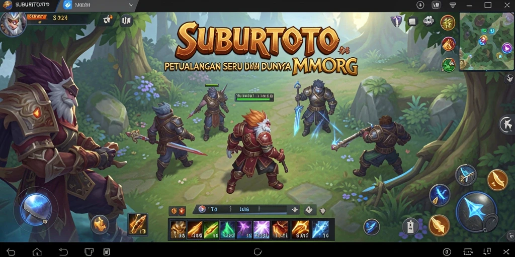 Screenshot gameplay SUBURTOTO yang menampilkan aksi pertempuran seru.